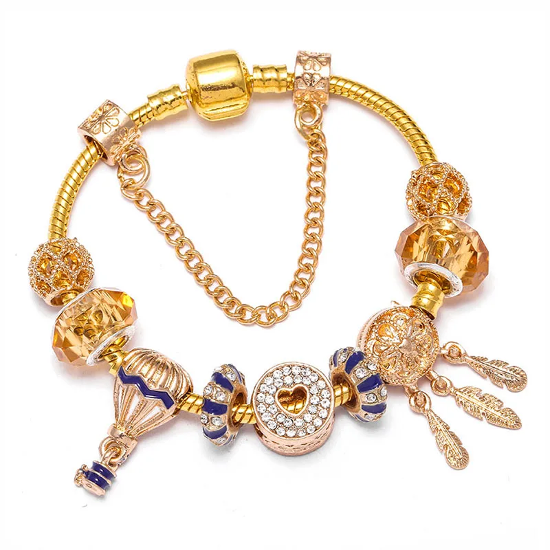 Дропшиппинг дропшиппинг хрустальные бусины в форме сердца Шарм браслет для