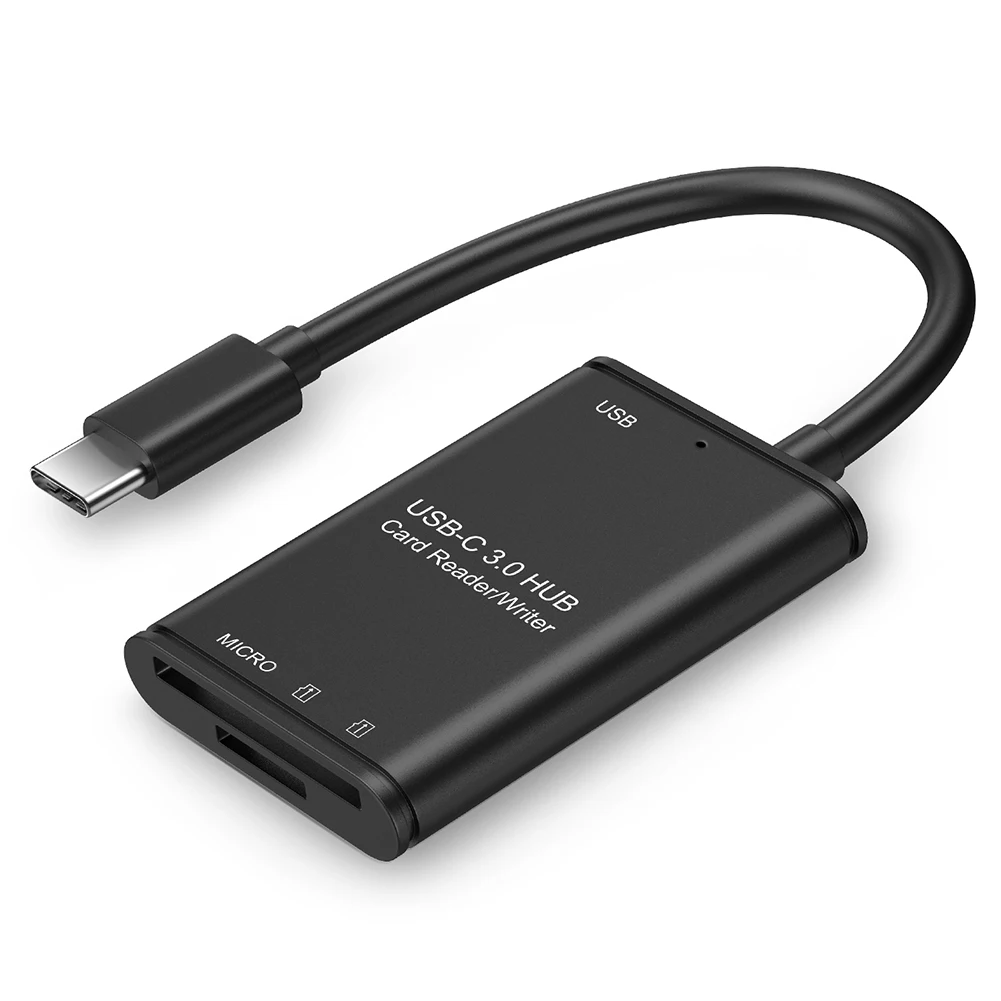 

Адаптер USB 3.1 Type C/USB 3,0, OTG, безопасное цифровое устройство чтения карт памяти TF для ноутбуков, планшетов, смартфонов