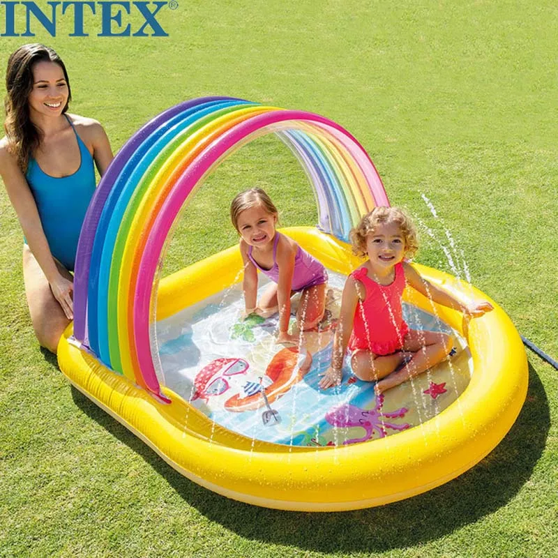 Детский игровой бассейн Intex надувной в форме мультфильма детская надувная ванна