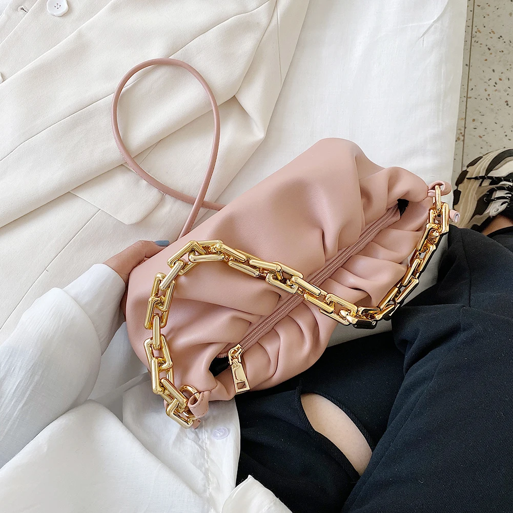 Элегантная женская сумка на цепочке кожаные Наплечные сумочки женский клатч