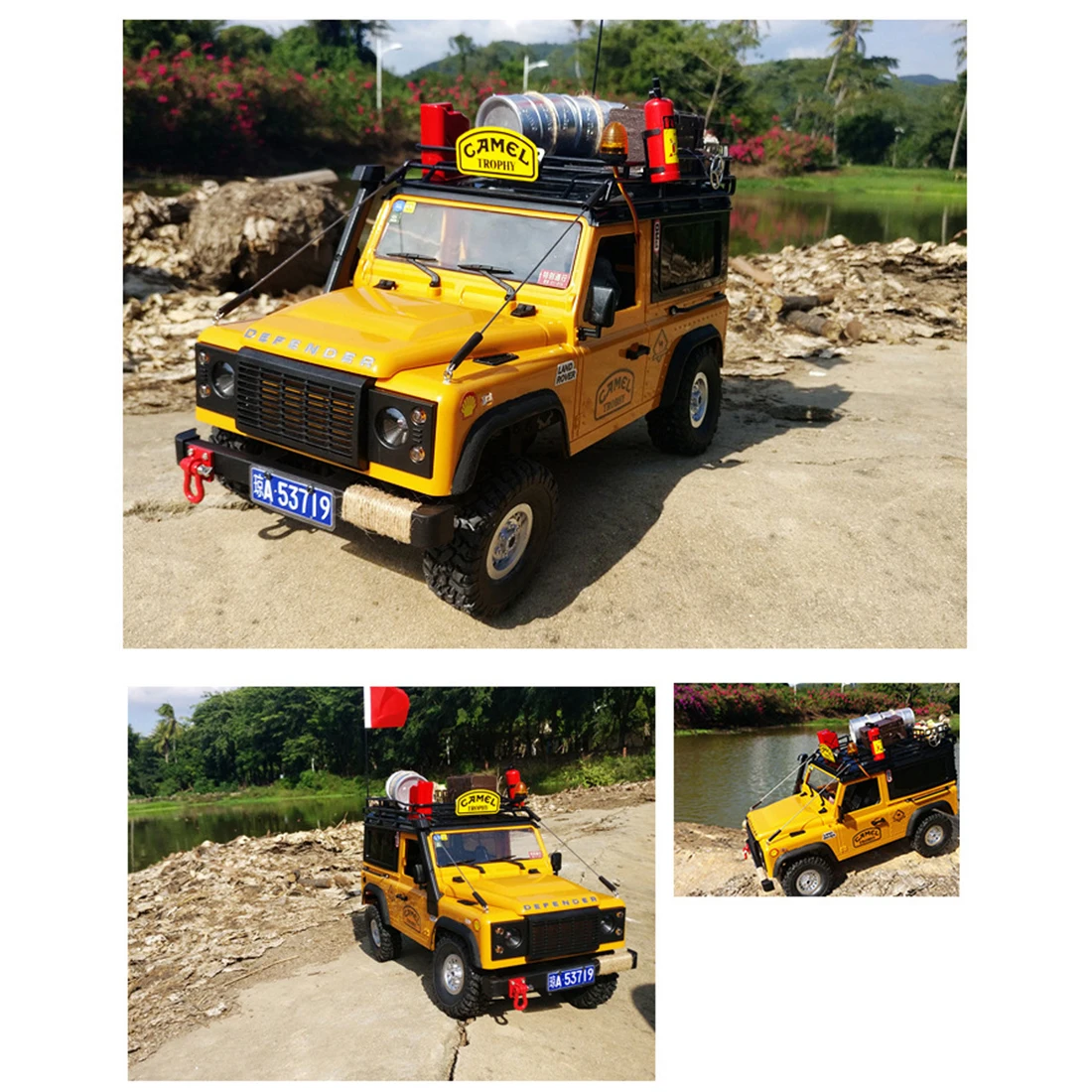 

MN90 1:12 4WD 2.4G RC Climbing Car RC D90 RC Off-road Model Vehicle Remote Control Toys RTR Version Yellow