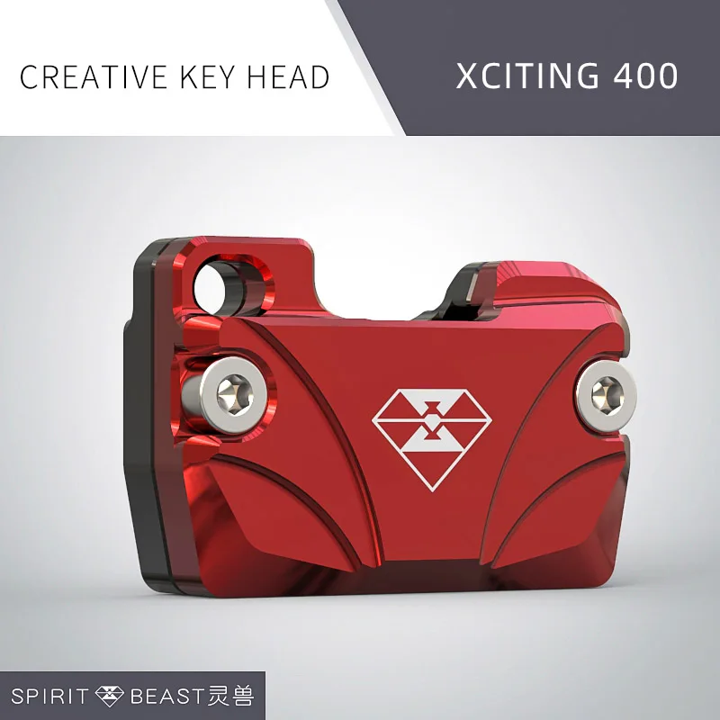 YST024A2-RED Чехол для ключей от мотоцикла SPIRIT BEAST, алюминиевый сплав, CNC аксессуары для Kymco Xciting 400 - Цвет: YST024A2-RED