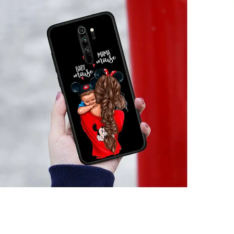 

Fashion Super Mom Baby Girl Phone Case For Redmi 7 8 9 A K20 30 Pro Note 8 9 Pro 9s
