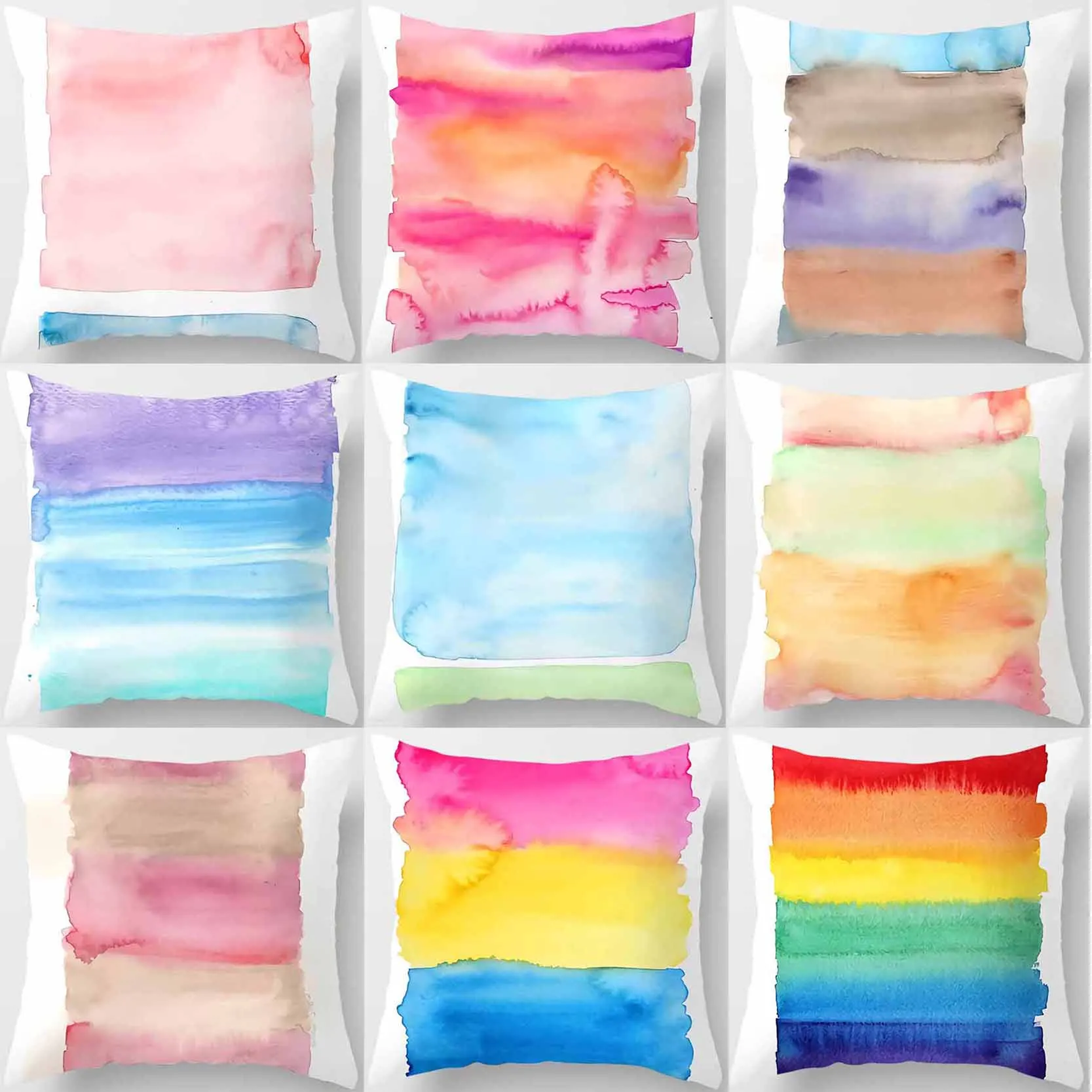 

Линия маслом печать, квадратная наволочка, используется для украшения дома, Автомобильная подушка для дивана: 45 см * 45 см