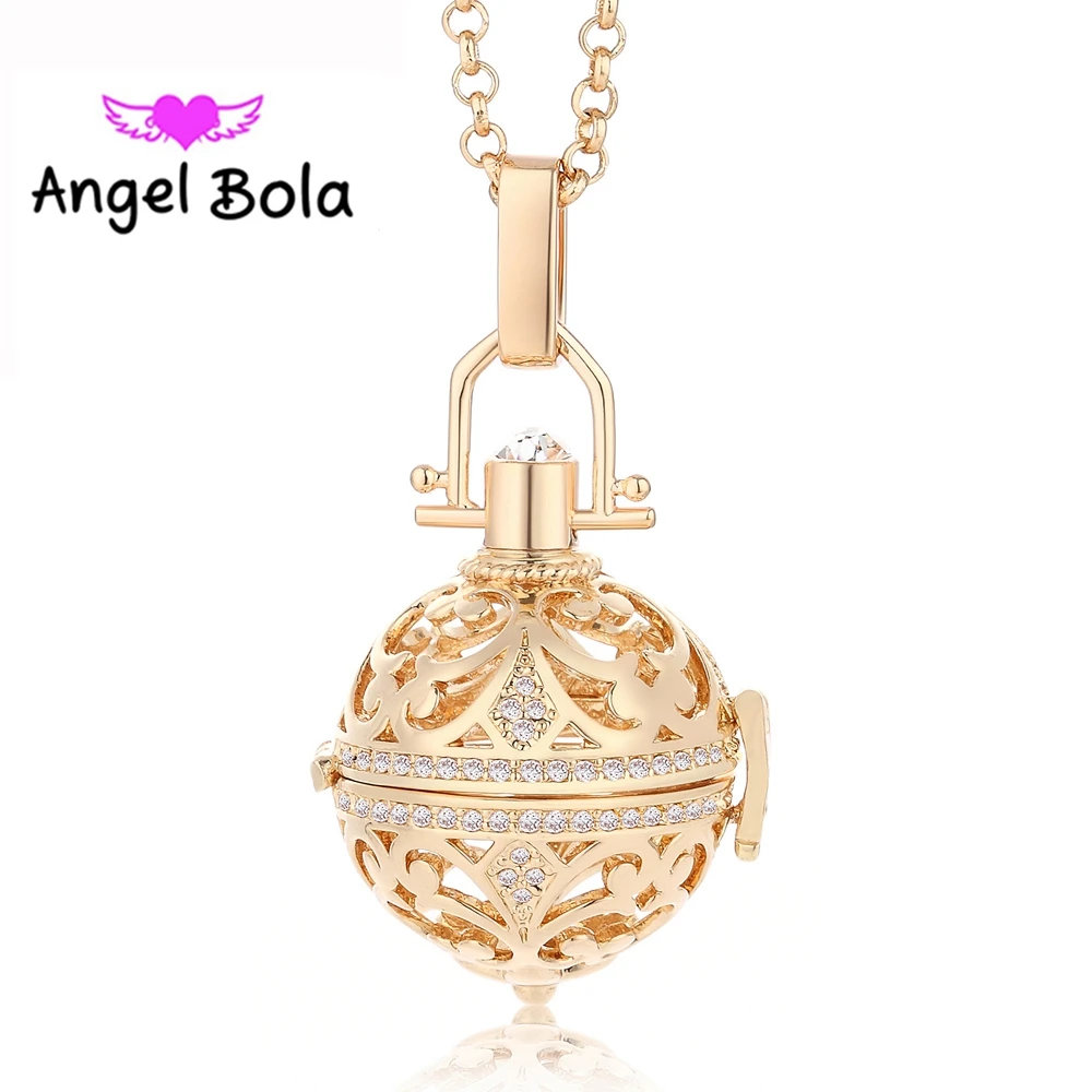 24 мм подвеска с ароматом масло ожерелье Ангел бола ювелирные изделия Музыкальный