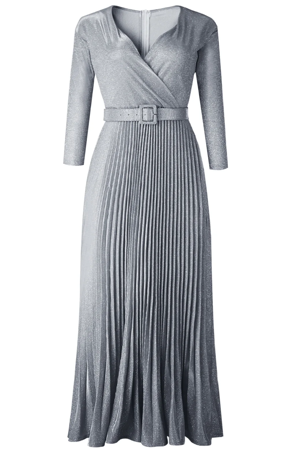Robe De Soiree, расшитое блестками вечернее платье, цветное тиснение, плиссированное, длинный рукав, размера плюс, вечернее платье с поясом, Vestido Elegante