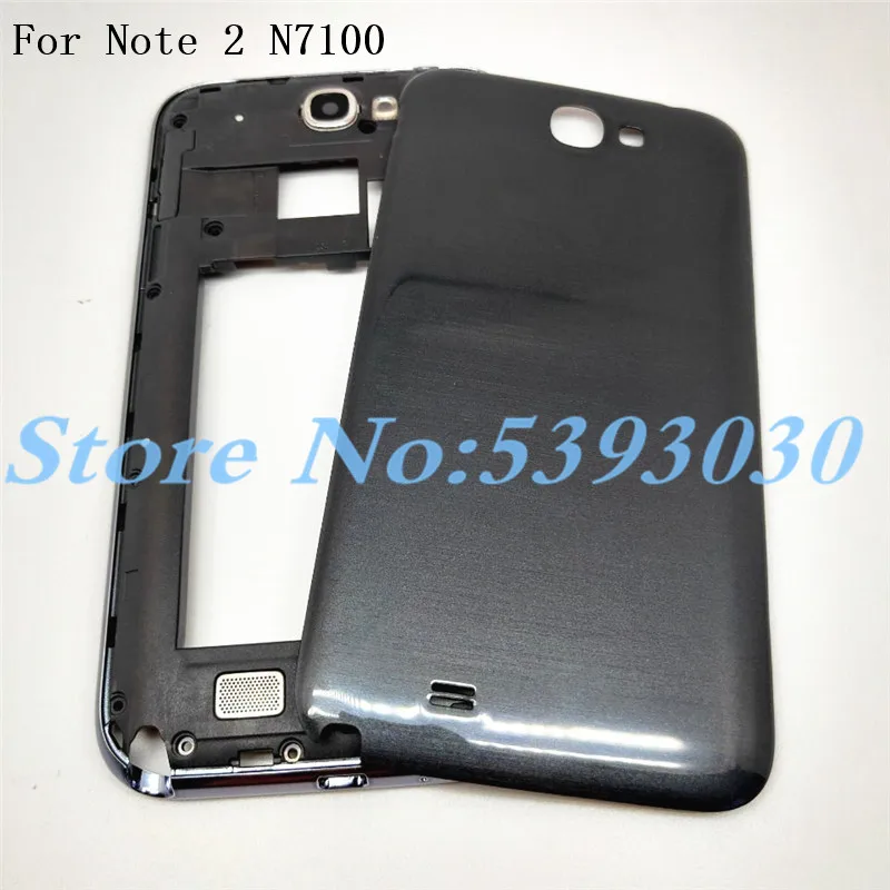 Новый полный корпус средняя рамка Корпус телефона чехол для Samsung Galaxy Note 2 N7100 с