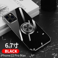 %e3%80%902021 iphone 13 pro max%e3%80%91suitable for apple mobile case electroplated transparent protective cover magnetic ring buckle silicone