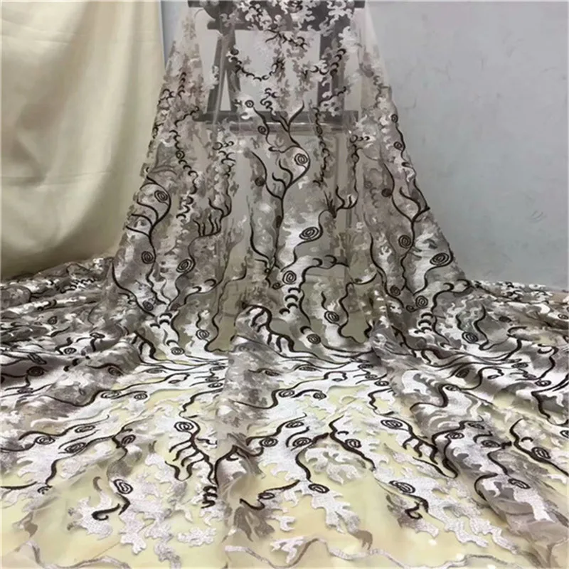 Горячая продажа кружевная ткань 2019 Высококачественная африканская с