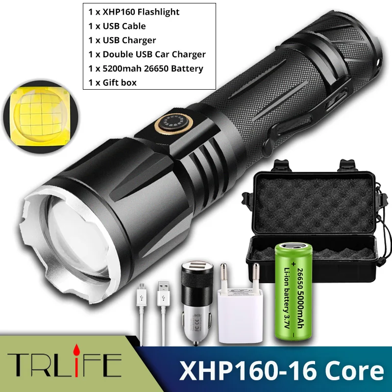 

TRLIFE XHP199.9 Фонарик 5200 лм