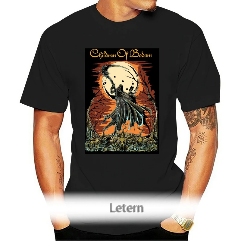

New Popular Children Of Bodom Men's Black T-Shirt S-3XLShort Sleeve TOP TEE Fashion Summer Top Tee