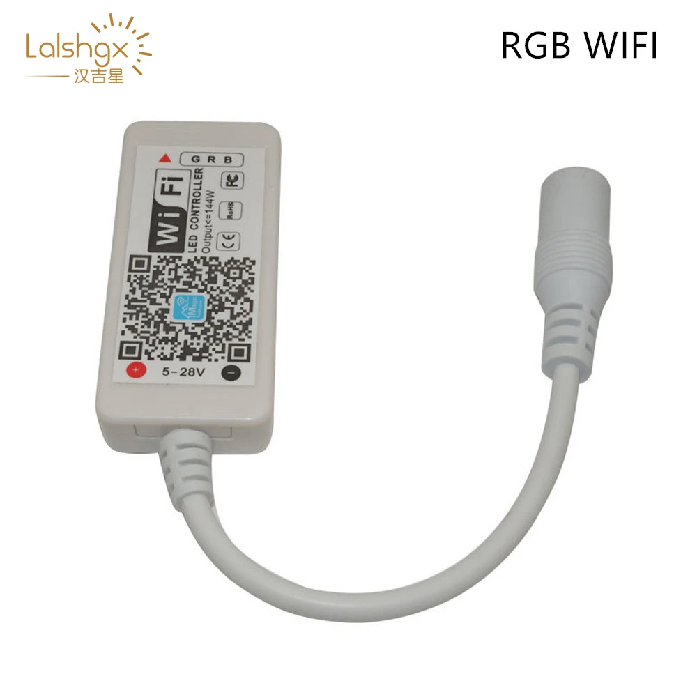 

DC12-24V MINI WIFI RGB RGBW RGBCW LED controller RF IR remote Music Time 3ch 4ch 5ch 5V WIFI controller phone APP For LED Strip