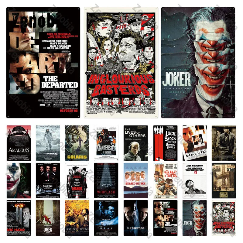 

Movie Metal Posters Plaque Vintage Metal Sign Tin Signs Plate Wall Art Stickers for Man Cave Bar Pub Club Cinema Home Decoration