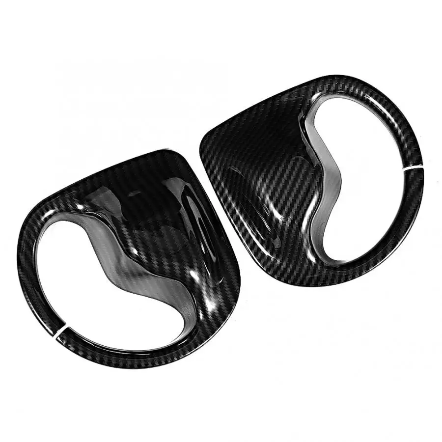 2pcs Safety Belt Cover Trim Carbon Fiber Texture Accessory Fit for Jaguar XE ABS Material car accessories | Автомобили и