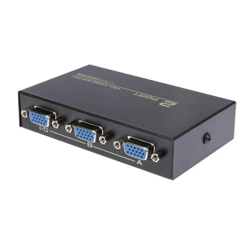 Mayitr 15HDF 2-портовый VGA видео коммутатор 2 в 1 выход 130 МГц Переключатель Селектор