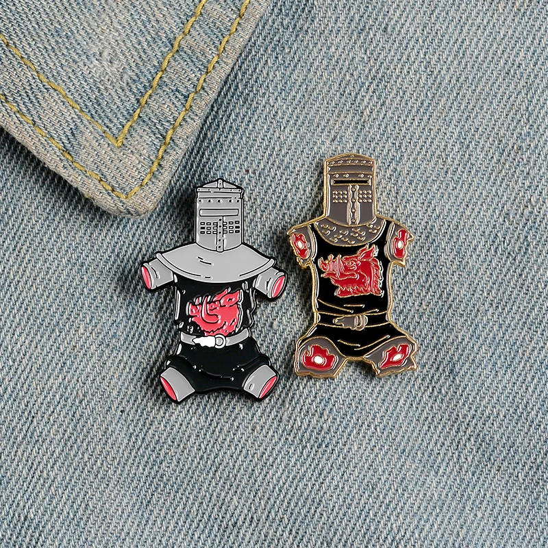 Эмалированная брошка Black Knight Monty Python из фильма BadgesBrokeback для ампутации булавка в