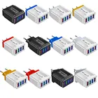 Зарядное устройство с 4 USB-портами и подсветкой в виде бабочки для iPhone 12 Pro Max, Xiaomi, настенное зарядное устройство, портативный адаптер для зарядки для Samsung, Huawei