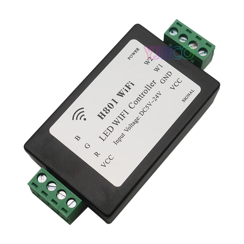 H801 DC5-24V RGBW WiFi светодиодный контроллер для светильник-лента 4CH * 4A Выход Бесплатная