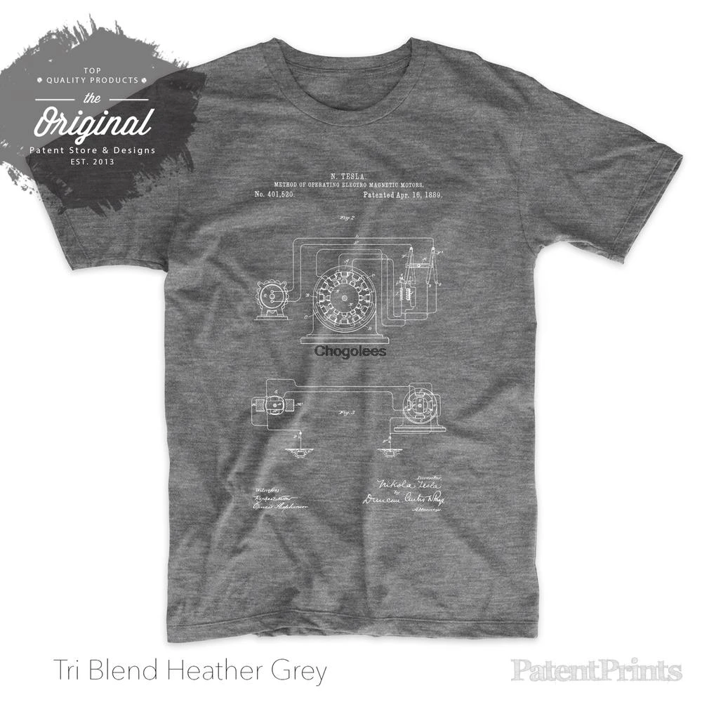 Tesla работающая с электромотором карта футболка научная рубашка подарок инженера