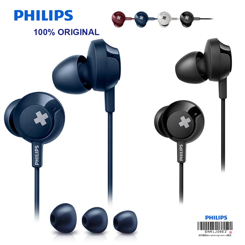 Philips SHE4305 НЧ проводная гарнитура с микрофоном и наушниками вкладышами стерео