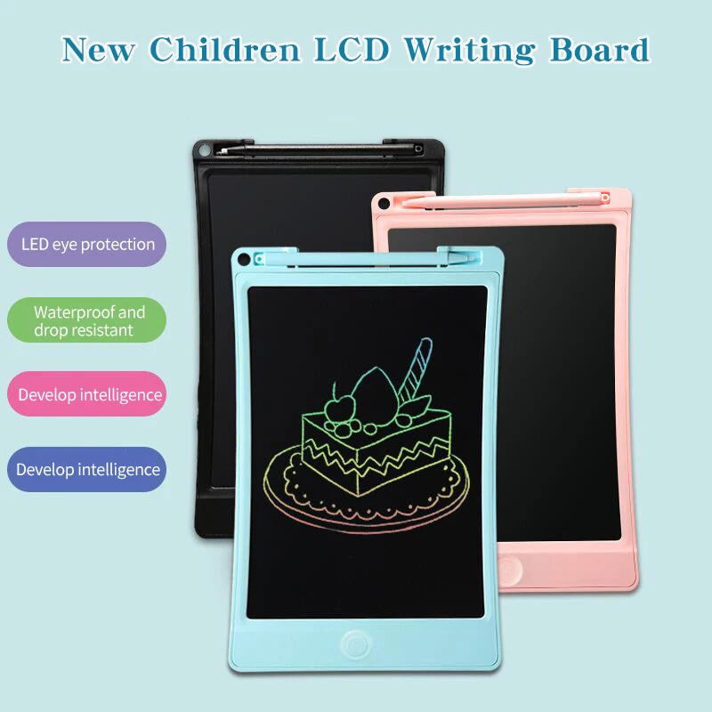 LED Writing Board Portable 8.5 10 12 Inch Reusable Kids LCD Writing Drawing Exercise Educational Toys Message Board Drawing Toy