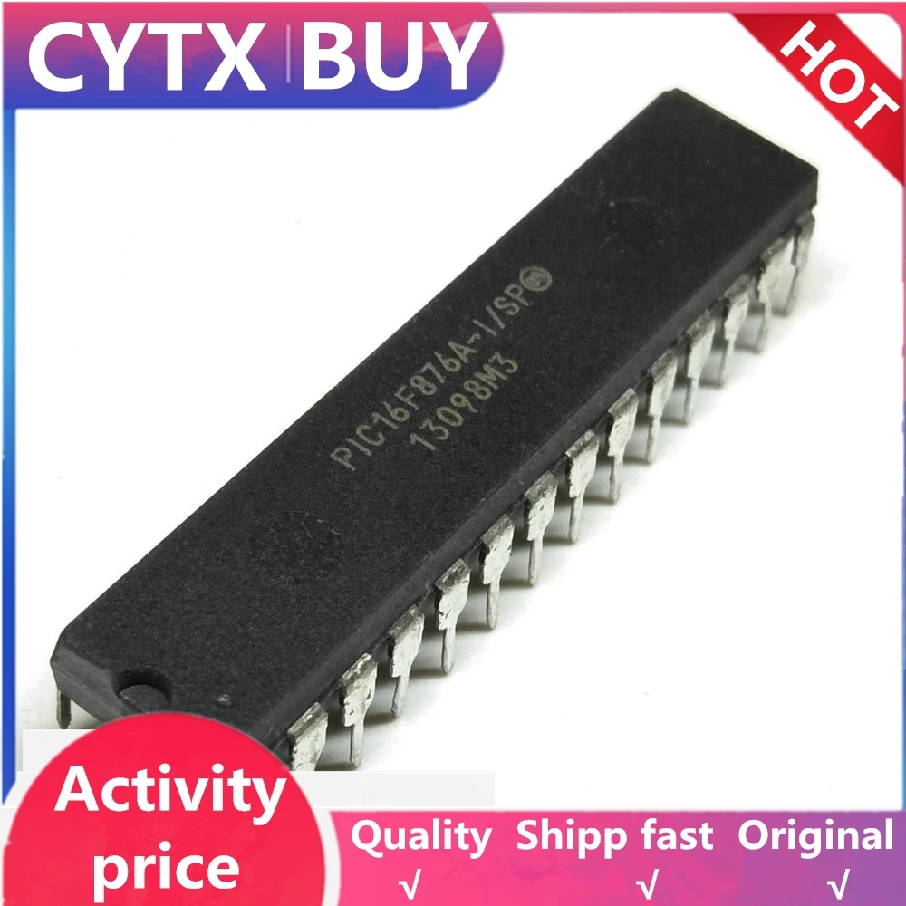 Оригинальный IC-контроллер для вспышки pic16/ SP DIP28 PIC16F876A DIP 16F876A DIP-28 |