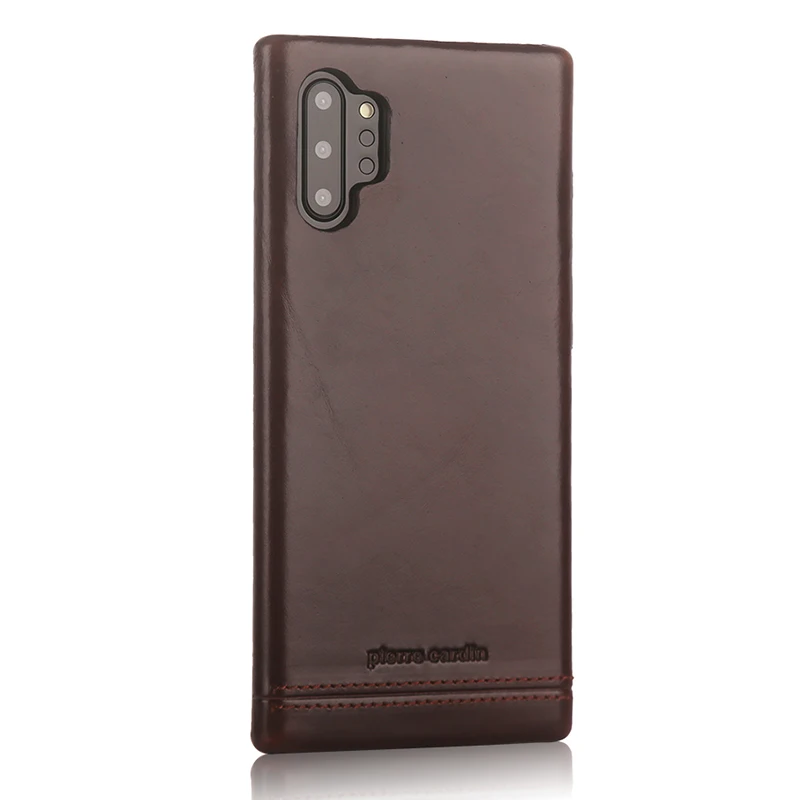 Чехол из натуральной кожи для samsung Galaxy Note 10/Plus, Роскошный Жесткий чехол для samsung Note10 Plus