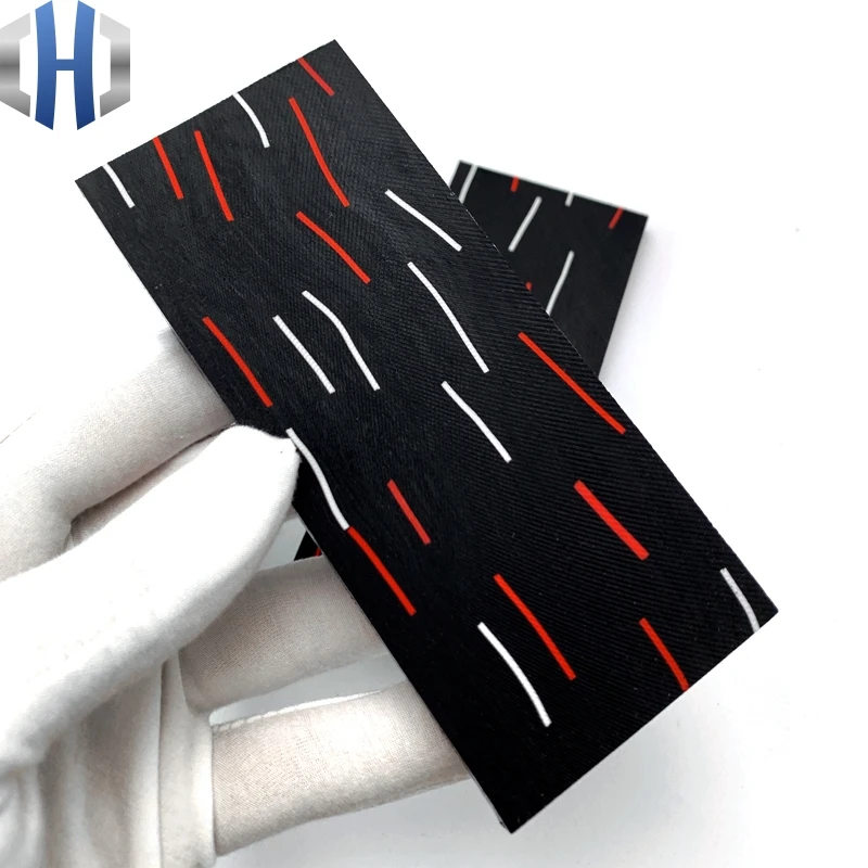 

130X55X8MM G10 Tool Holder Material DIY Tool Handle Composite Material Damascus Pattern G-10 Tool Holder Patch Material