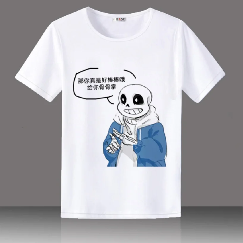 Повседневная футболка унисекс с рисунком аниме Cos Undertale Frisk Toriel Sans Papyrus топ|Мужские