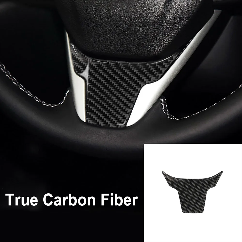 Черная накладка на рулевое колесо наклейки аксессуары для Honda Civic 2016 2018