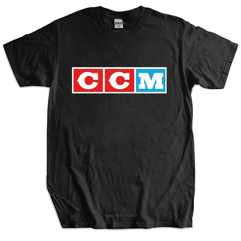 Новая модная футболка хлопковая Футболка с логотипом Ccm Мужская брендовая