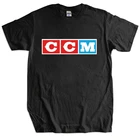 Новая модная футболка, хлопковая Футболка с логотипом Ccm, Мужская хлопковая футболка, Мужская брендовая футболка, мужские подарочные топы, Прямая доставка