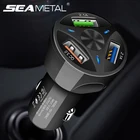 Автомобильный прикуриватель, 12-24 В, 3 USB-порта