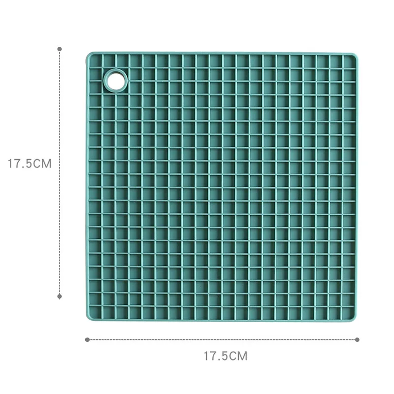 

Thicken Big Coaster Checkered Placemats Silicone Placemat Desk Ornamentation Cushion Non-slip Mat Table Decorations Accessories