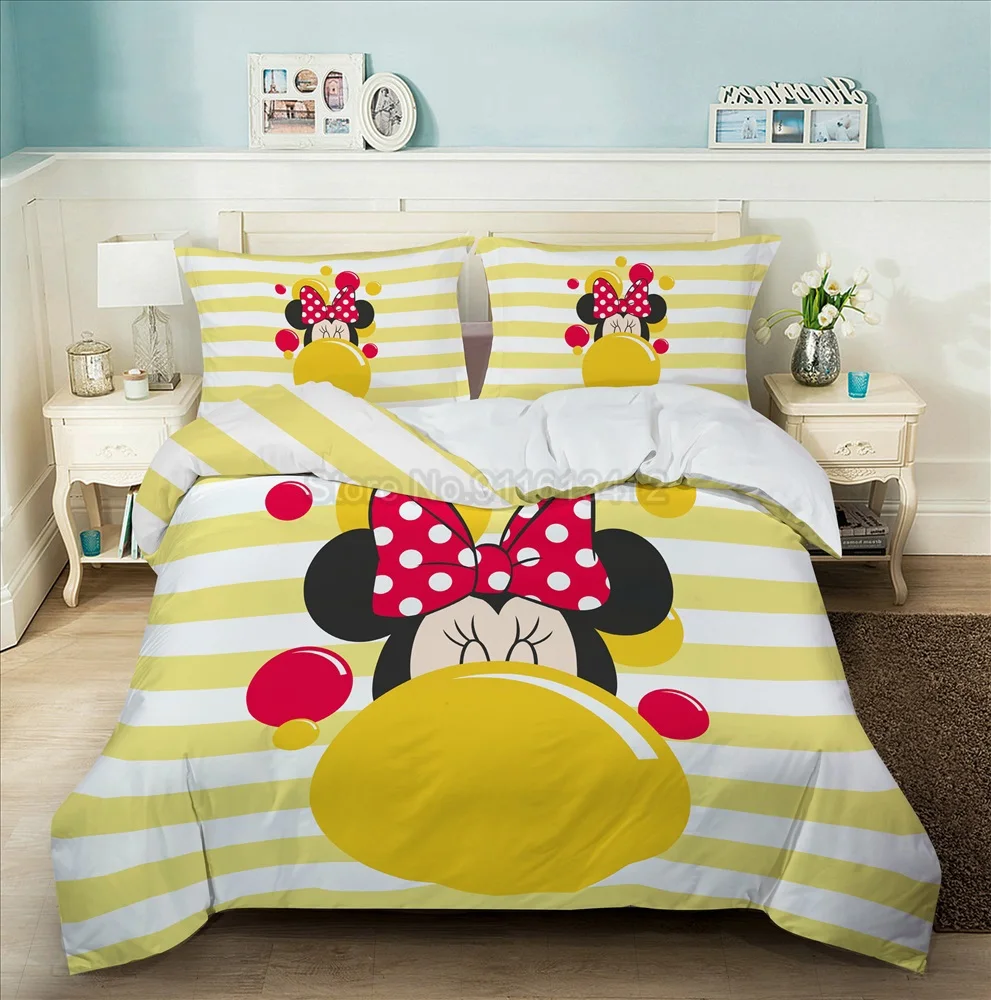 

Комплект постельного белья из 3 предметов для мальчиков и девочек с Микки и Минни Маус