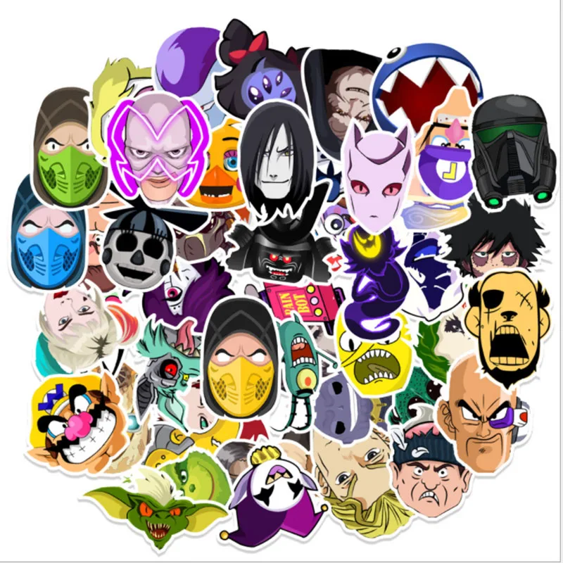 

10/30/50Pcs/Set Villain Character Collection For Snowboard Laptop Luggage Fridge Car- Styling Vinyl Decal Home Decor Stickers