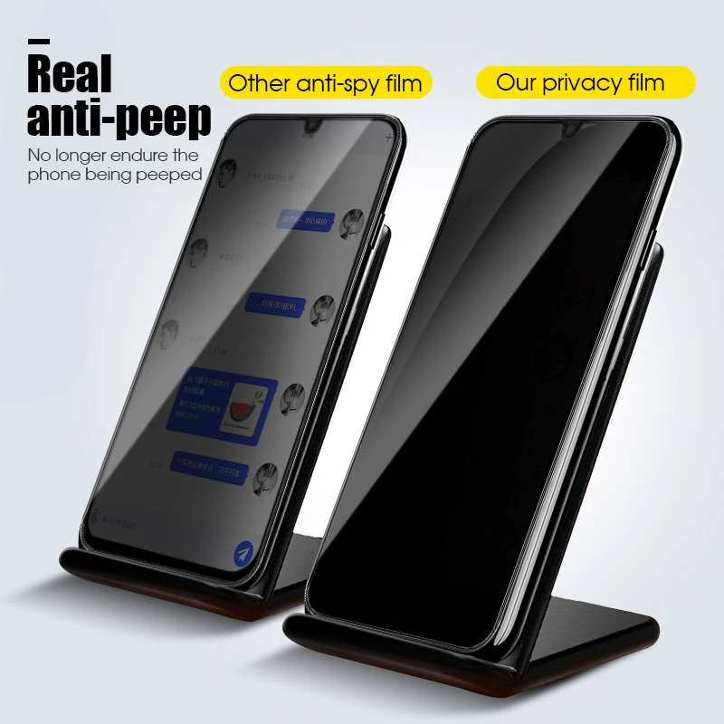 

Anti Spy Tempered Glass For OPPO Realme X7 Pro Screen Protector Realme 6 5 6i 6s X3 X2 X lite C11 C2 C15 C3i V5 X50M Narzo 10A
