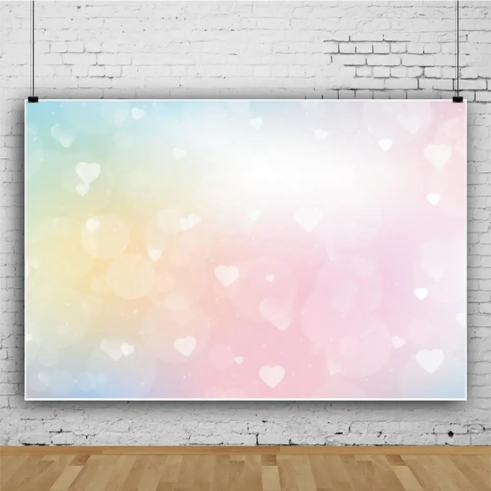 Laeacco День Святого Валентина Свадьба Любовь светильник фоновые фотографии боке