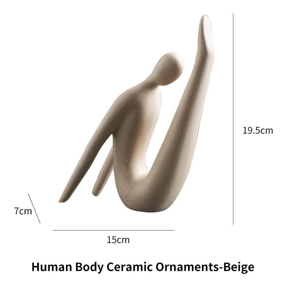 Скандинавская абстрактная смола керамические фигурки персонажей Спортивная