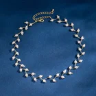 Женское Ожерелье с жемчугом, многослойное ожерелье с регулируемой длиной, ювелирное изделие в подарок, 2021