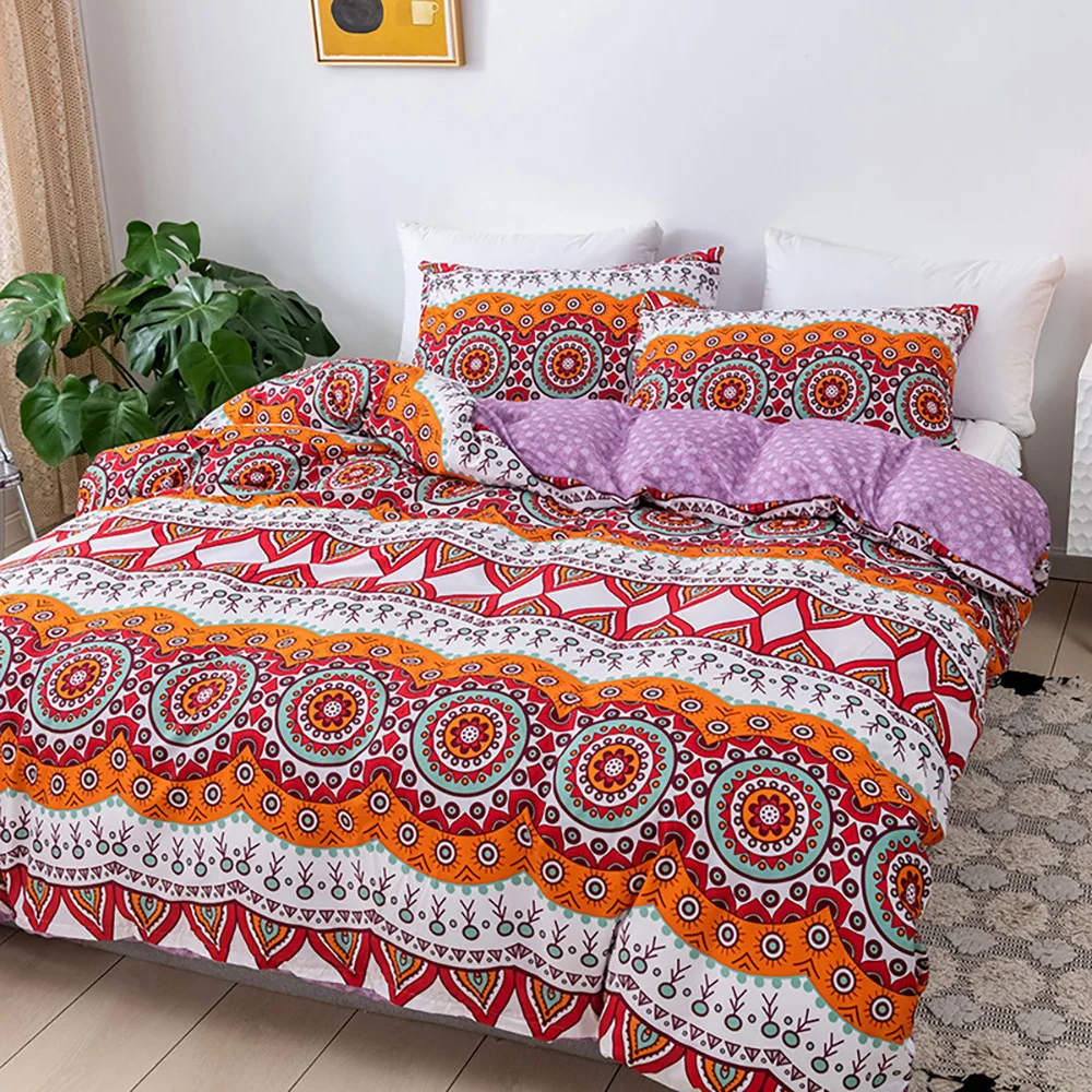 

Nordic Style Democracy Bohemian Duvet Cover Sets Kids Adults Bed Comforter Quilt Bedding Sets For Family High Quality King Twin