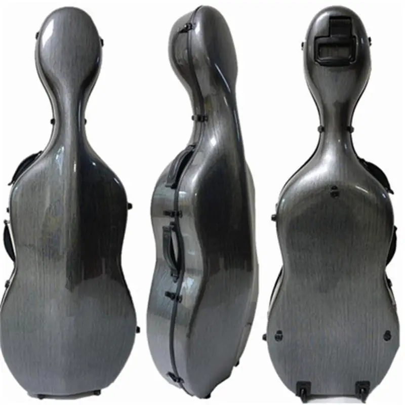 

Full size composite dark grey Carbon fiber Cello Case,free postage