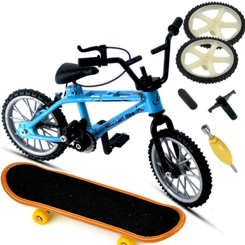 

Mini Alloy Finger Bicycle Sport Bike Fingerboard DIY Creative Game Skateboard C63C