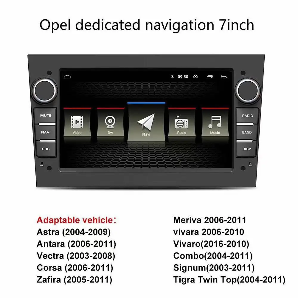 2G 32G Android 9 0 2 DIN автомобильное радио для opel Astra H G J Vectra Antara Zafira Corsa Vivaro Meriva Veda Vauxhall