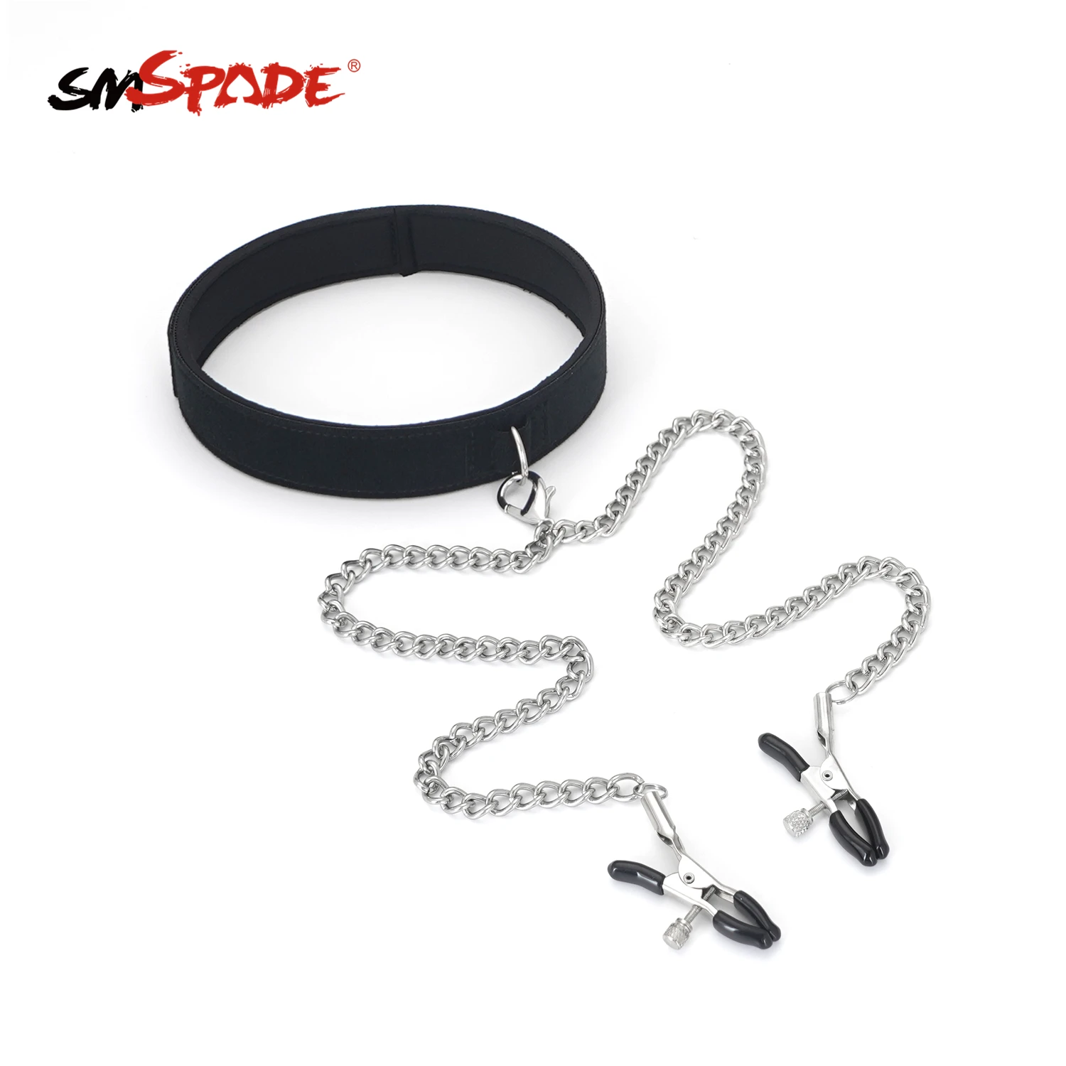 

BDSM Bondage Restraint Fetish Slave Collar with Nipple Clamps Adult Erotic Sex Toys For Woman Couples Games Sex Products