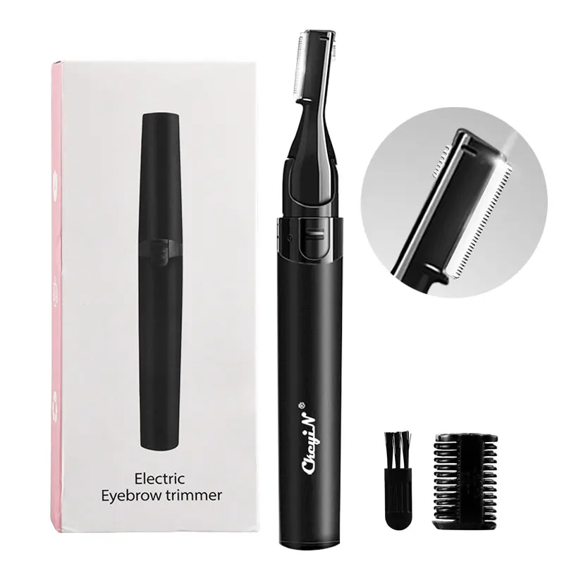 

Smart Electric Eyebrow Trimmer Mini Eye Brow Shaver Women Razor Small Big Blade Rotary Head Painless Portable Face Hair Remover