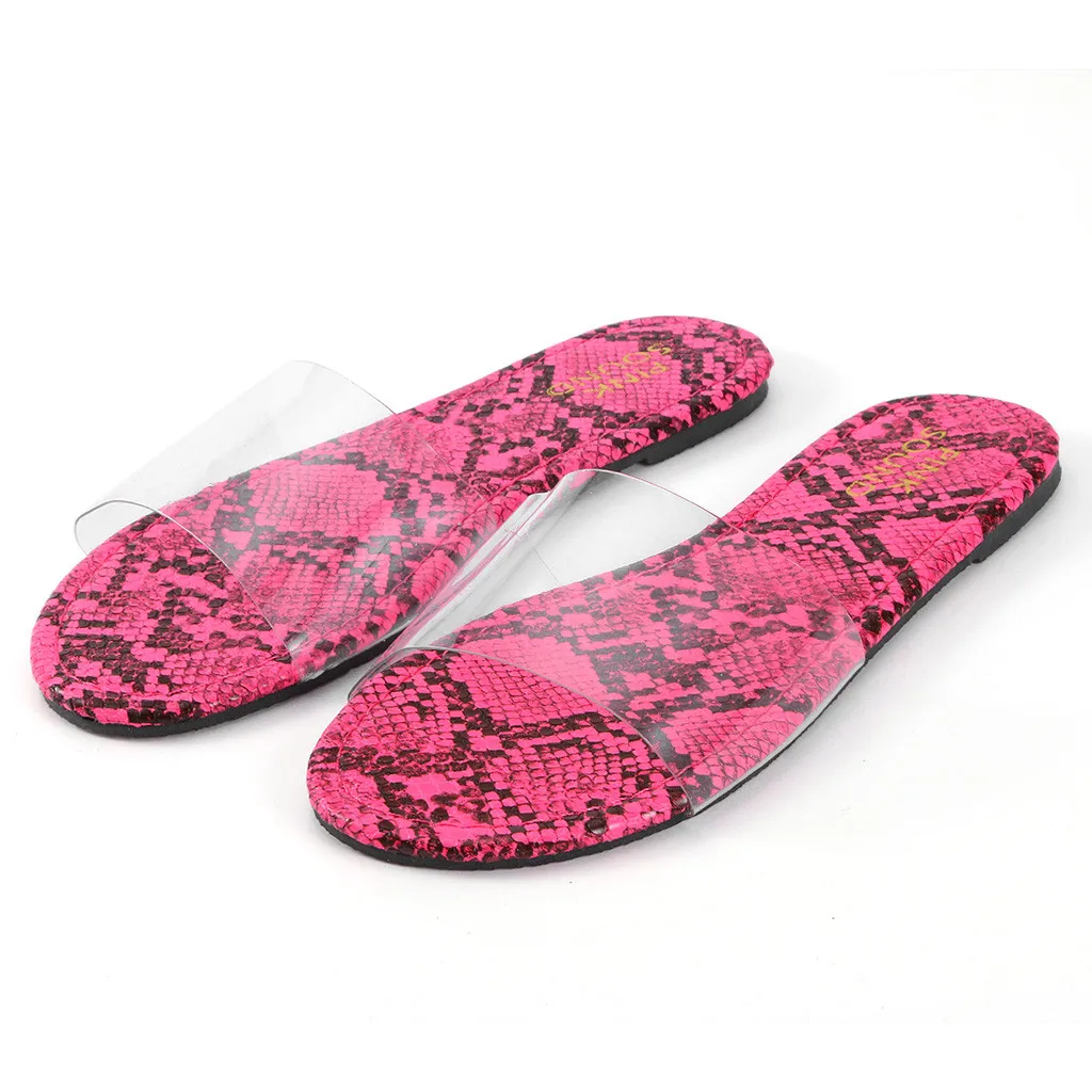 Женские тапочки Повседневные на плоской подошве с круглым носком пляжные