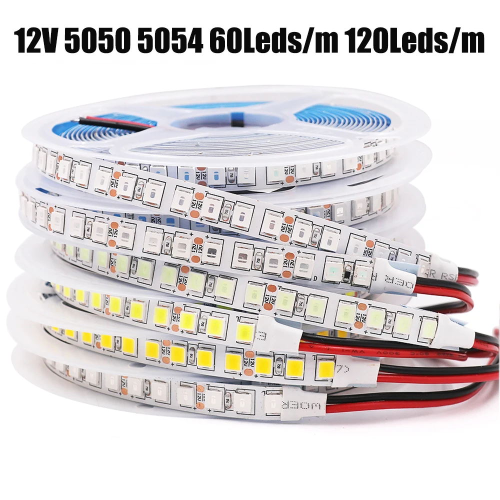 5M 600 LED 5054 LED Strip Light Waterproof DC12V RGB LED Tape Brighter Than 5050 Cold White/Warm White/Ice Blue/Red/Green/blue