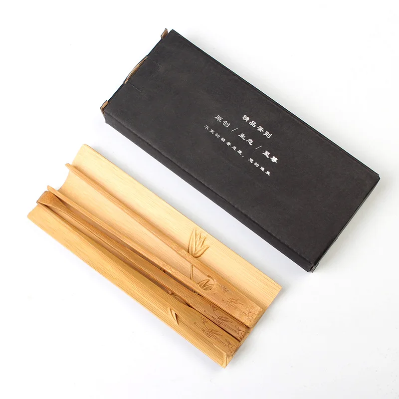 Бамбуковая чайная ложка игла для чая Подставка под кружку чай зажим набор из