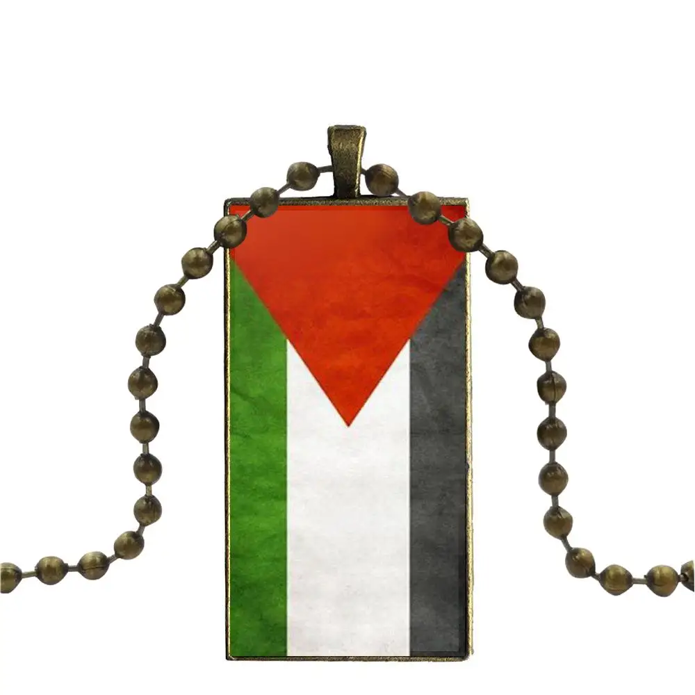 Бесплатная палестинский флаг Для Универсальные вечерние подарок Стекло кулон